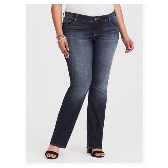 torrid Denim - Torrid Relaxed Boot Jean Vintage Stretch Dark Wash Plus Size‎ 24 x 32.5" Inseam